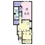 クレストールⅢ Aの間取り画像