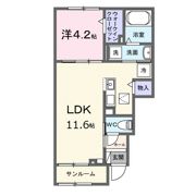 クレストールⅢ Bの間取り画像