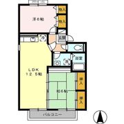 セジュール若葉 A棟の間取り画像