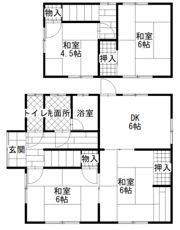 原304-1貸家の間取り画像