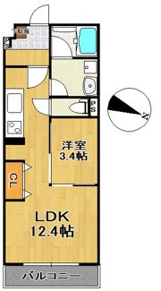 ピア旭町の間取り画像