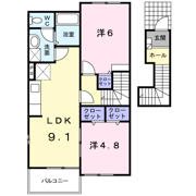 グリーンハイツIKEDA・Aの間取り画像