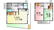 熊中借家35-10の間取り画像