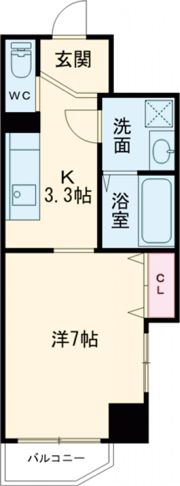アミティ佐世保田原町の間取り画像