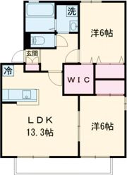 セジュールMINA F棟の間取り画像