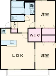 セジュールMINA H棟の間取り画像