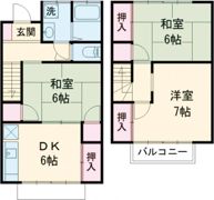 テラスハウスオーキッド3の間取り画像