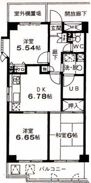 ラ スペランツァ都立家政の間取り画像
