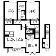 メナス二上の間取り画像