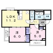 ラヴィアンローズの間取り画像