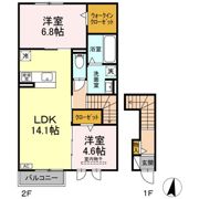 D-ROOM Fourth A棟の間取り画像