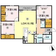 One wide 祇園の間取り画像