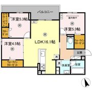 One wide 祇園の間取り画像