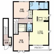 シャーメゾン戸出Ⅱ Aの間取り画像