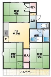サンハイツ宮川Aの間取り画像