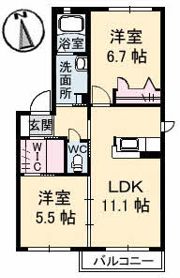 SELENEの間取り画像
