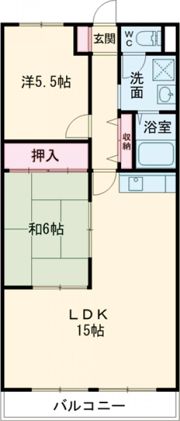 エレガンス生田の間取り画像