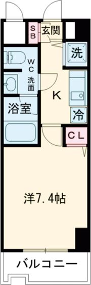 カレント新栄の間取り画像