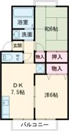 トゥインクルコート文化町6番館の間取り画像