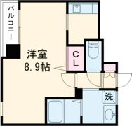 NiceマンションIM九品寺の間取り画像