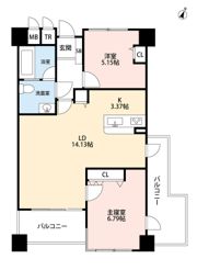 クレアウォーターマークの間取り画像
