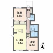 シャーメゾン陽の間取り画像