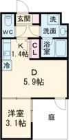 VINA山科WESTの間取り画像