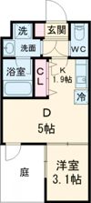 VINA山科WESTの間取り画像