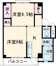 ビレッジハウス小坂2号棟の間取り画像