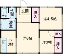 今井中里貸家の間取り画像