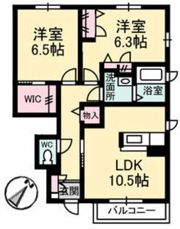 ブランドール ユーⅡの間取り画像