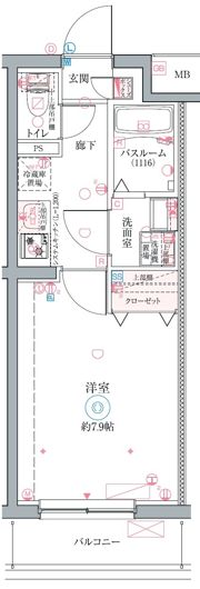 クレヴィスタ立石Ⅱの間取り画像