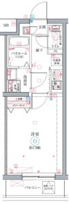 クレヴィスタ立石Ⅱの間取り画像