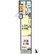 D-ROOM PREMIUM 多磨霊園駅の間取り画像