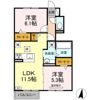 D-ROOM Fourth B棟の間取り画像