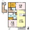 D-ROOM Fourth B棟の間取り画像