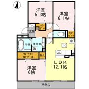 アビターレ古ヶ鶴の間取り画像