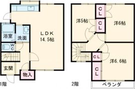 ロレーヌハイツ宝殿Ⅳの間取り画像