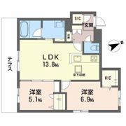 Adonis長束の間取り画像