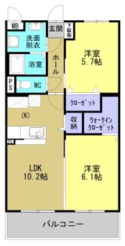 Sヒナタの間取り画像