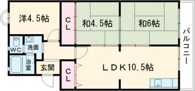フォンテーヌ国分の間取り画像