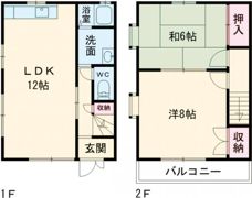 グリーンハイツいちぎA棟の間取り画像