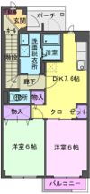タウンコートKの間取り画像