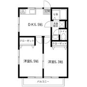 藤ハイツD棟の間取り画像