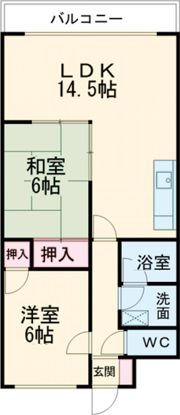 エスポワール交野の間取り画像