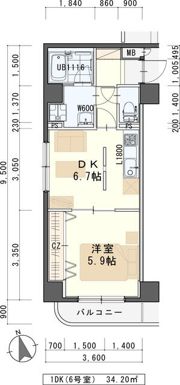 グレ－スJUNの間取り画像