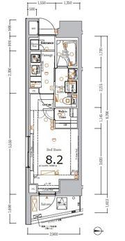 XEBEC大鳥居ASYLCOURTの間取り画像