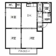 シャーメゾン城南Bの間取り画像