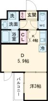 VINA山科WESTの間取り画像