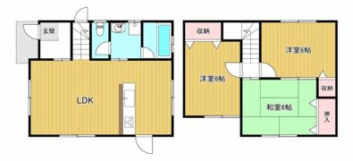 飯野ハイツの間取り画像